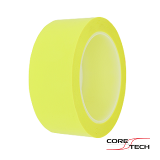 TEA-5K5-40.0mm Стрічка ізол. поліест. Ш=40 мм, Д=66 м, (жовта), акрил. клей, 130 °С, 4,2кB, RoHs