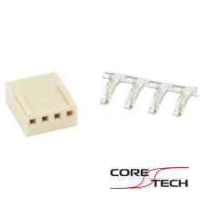 Роз'єм HU-4 розетка на кабель крок 2.54mm 4pin