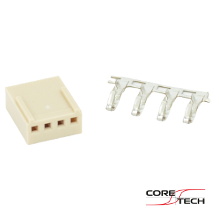 Роз'єм HU-4 розетка на кабель крок 2.54mm 4pin